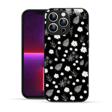 Elevate Your iPhone Experience with Bornstud's 2D Glass Printed Aesthetic Flowers and Tropical Leaves Mobile Back Cover - Bornstud