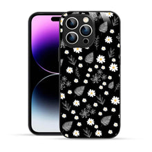 Elevate Your iPhone Experience with Bornstud's 2D Glass Printed Aesthetic Flowers and Tropical Leaves Mobile Back Cover - Bornstud