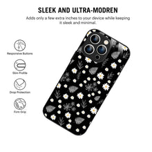 Bornstud Flowers and Tropical Leaves Mobile Cover for iPhone 14 Pro – Vibrant Elegance with Premium Protection - Bornstud