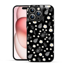 Elevate Your iPhone Experience with Bornstud's 2D Glass Printed Aesthetic Flowers and Tropical Leaves Mobile Back Cover - Bornstud