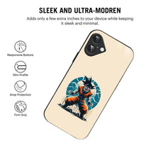 Bornstud 2D Glass Anime Character Goku Design iPhone Back Cover – Elegant & Protective - Bornstud