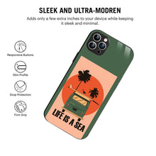 Elevate Your iPhone Experience with Bornstud's 2D Glass Printed Choice: Life is a Sea Mobile Back Cover - Bornstud