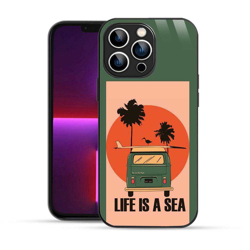 Anime Lovers Choice: Life is a Sea iPhone 13 Pro Max Mobile Cover by Bornstud - Bornstud