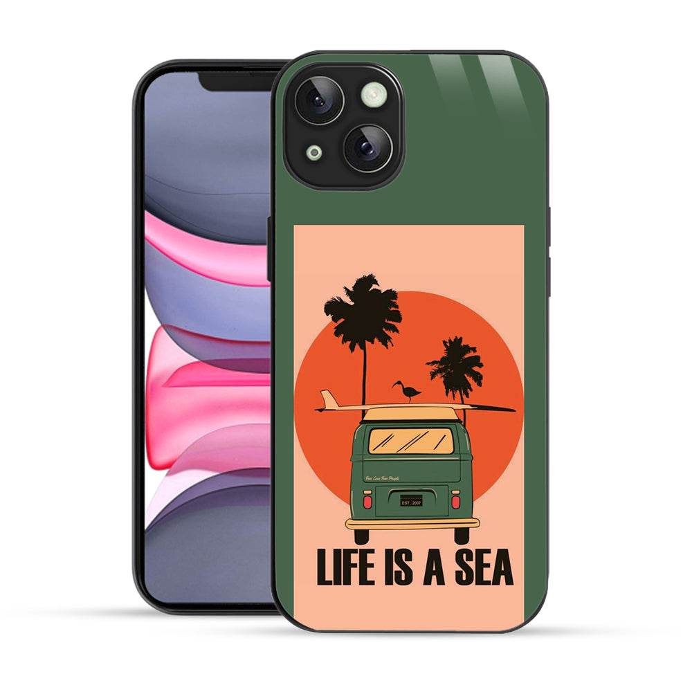 Anime Lovers Choice: Life is a Sea iPhone 14 Plus Mobile Cover by Bornstud - Bornstud