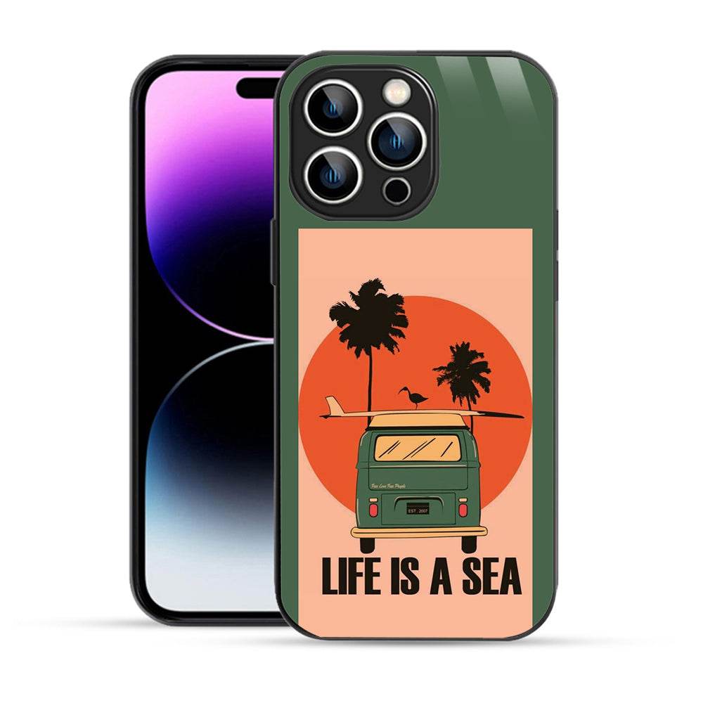 Anime Lovers Choice: Life is a Sea iPhone 14 Pro Mobile Cover by Bornstud - Bornstud
