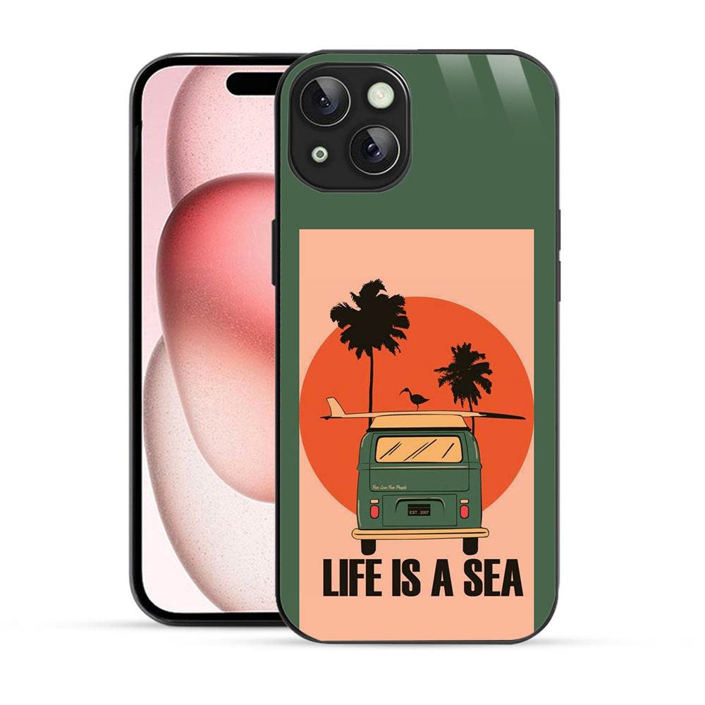Anime Lovers Choice: Life is a Sea iPhone 15 Plus Mobile Cover by Bornstud - Bornstud