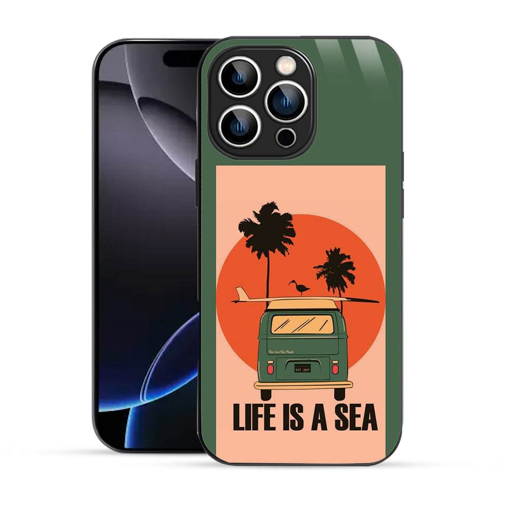 Anime Lovers Choice: Life is a Sea iPhone 16 Pro Max Mobile Cover by Bornstud - Bornstud