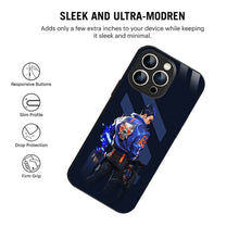 Bornstud 2D Glass Anime Valorant Design iPhone Back Cover – Elegant & Protective - Bornstud