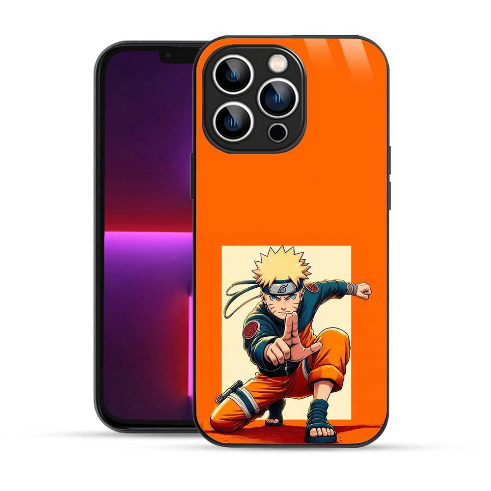 Naruto-Themed Bornstud Anime Back Cover for iPhone 13 Pro Max Mobile Back Cover – Stylish & Shockproof - Bornstud
