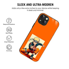 Naruto-Themed Bornstud Anime Back Cover for iPhone 14 Plus Mobile Back Cover – Stylish & Shockproof - Bornstud