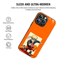 Naruto-Themed Bornstud Anime Back Cover for iPhone 15 Pro Mobile Back Cover – Stylish & Shockproof - Bornstud