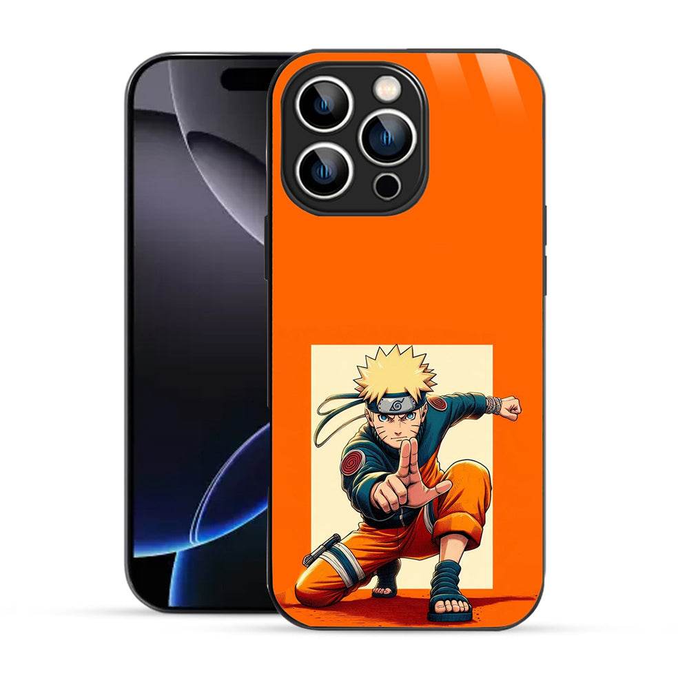 Naruto-Themed Bornstud Anime Back Cover for iPhone 16 Pro Max Mobile Back Cover – Stylish & Shockproof - Bornstud