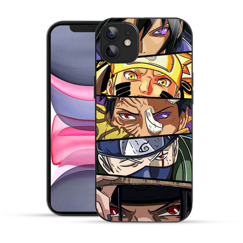 Bornstud 2D Glass Anime Character Naruto Design iPhone Back Cover – Elegant & Protective - Bornstud