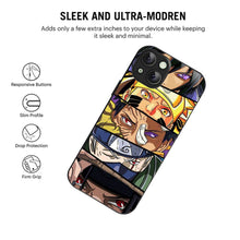 Bornstud 2D Glass Anime Character Naruto Design iPhone Back Cover – Elegant & Protective - Bornstud
