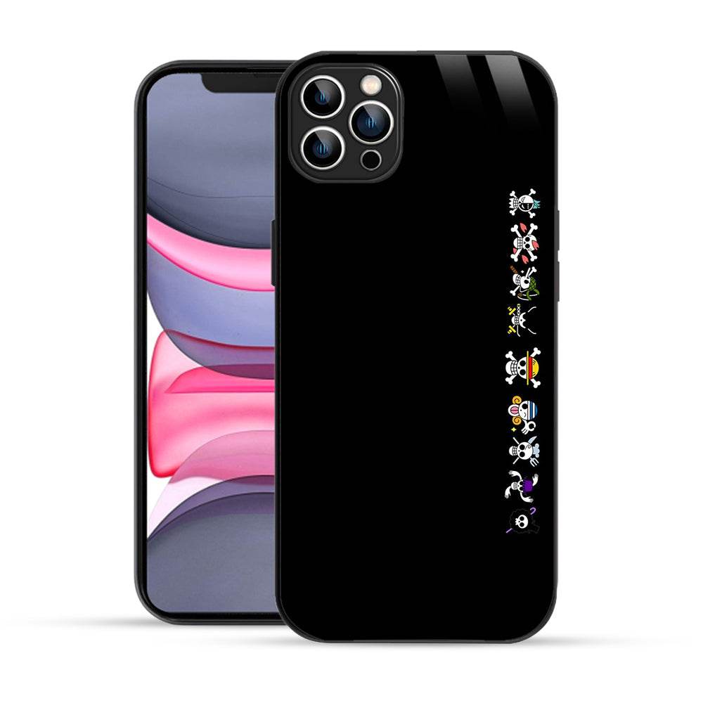 Elevate Your iPhone Experience with Bornstud's 2D Glass Printed Anime One piece Mobile Back Cover - Bornstud