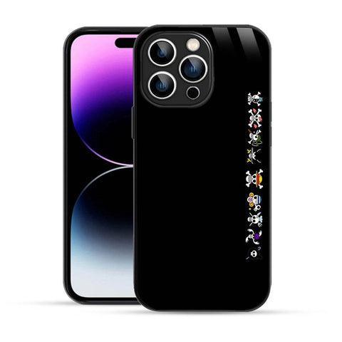 Elevate Your iPhone Experience with Bornstud's 2D Glass Printed Anime One Piece Mobile Back Cover - Bornstud