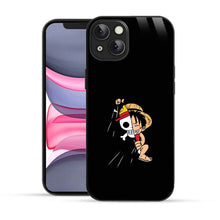 Elevate Your iPhone Experience with Bornstud's 2D Glass Printed Anime MONKEY-D-LUFFY One Piece Mobile Back Cover - Bornstud