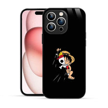 Elevate Your iPhone Experience with Bornstud's 2D Glass Printed Anime MONKEY-D-LUFFY One Piece Mobile Back Cover - Bornstud