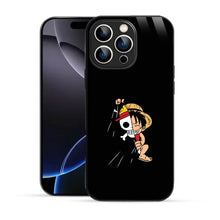 Elevate Your iPhone Experience with Bornstud's 2D Glass Printed Anime MONKEY-D-LUFFY One Piece Mobile Back Cover - Bornstud
