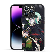 Elevate Your iPhone Experience with Bornstud's 2D Glass Printed Anime Shino Asada Mobile Back Cover - Bornstud