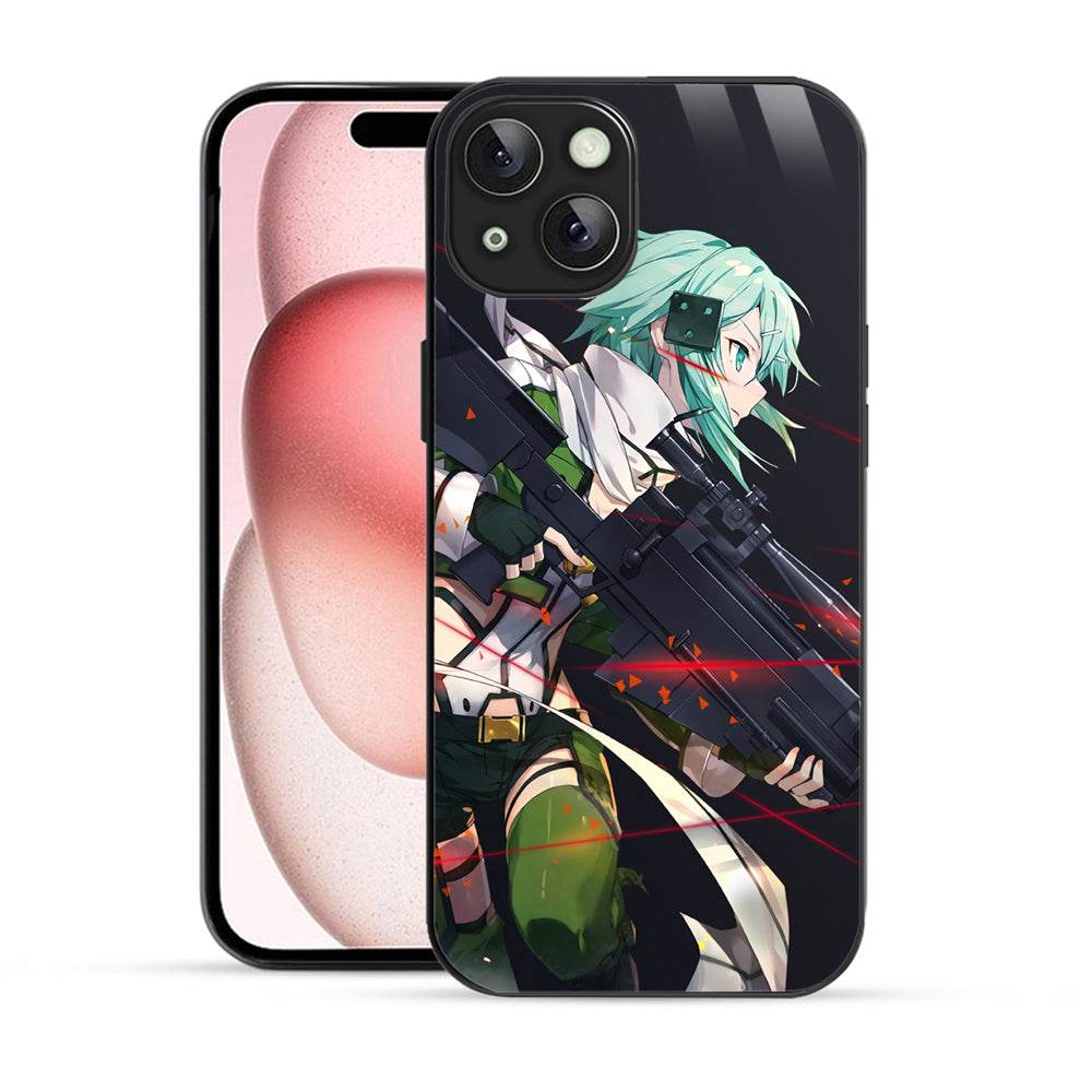 Anime Shino Asada iPhone 15 Plus Mobile Cover - Shockproof and Stylish by Bornstud - Bornstud