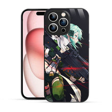 Elevate Your iPhone Experience with Bornstud's 2D Glass Printed Anime Shino Asada Mobile Back Cover - Bornstud