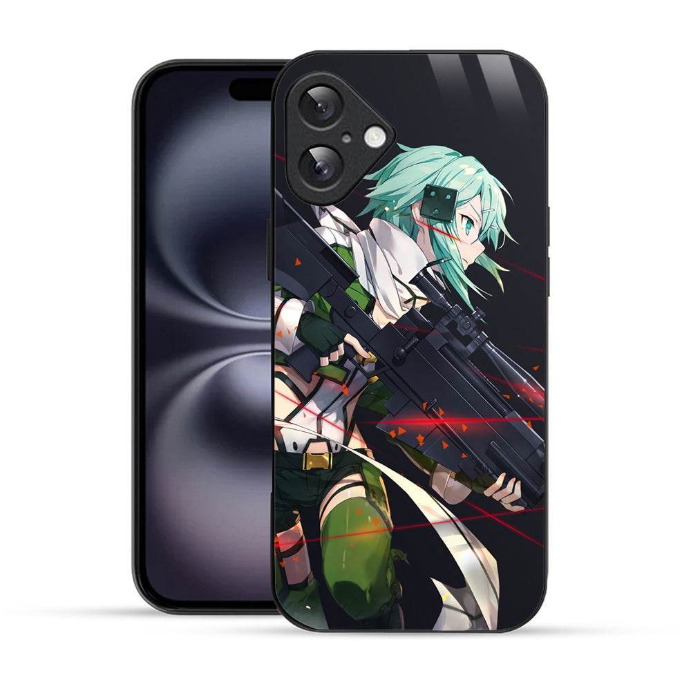Anime Shino Asada iPhone 16 Plus Mobile Cover - Shockproof and Stylish by Bornstud - Bornstud