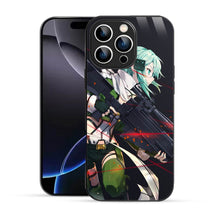 Elevate Your iPhone Experience with Bornstud's 2D Glass Printed Anime Shino Asada Mobile Back Cover - Bornstud