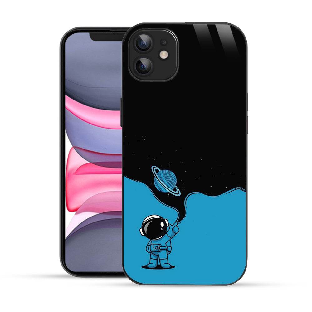 Bornstud Astronaut Blue Space Mobile Cover for iPhone 11 – Explore the Cosmos with Premium Protection - Bornstud