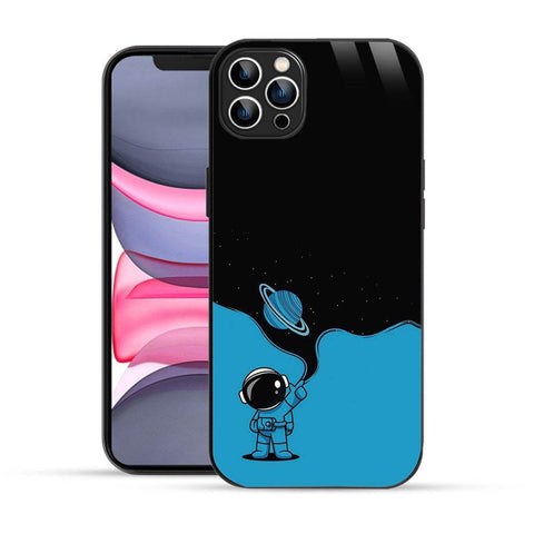 Bornstud Astronaut Blue Space Mobile Cover for iPhone 12 Pro Max – Explore the Cosmos with Premium Protection - Bornstud