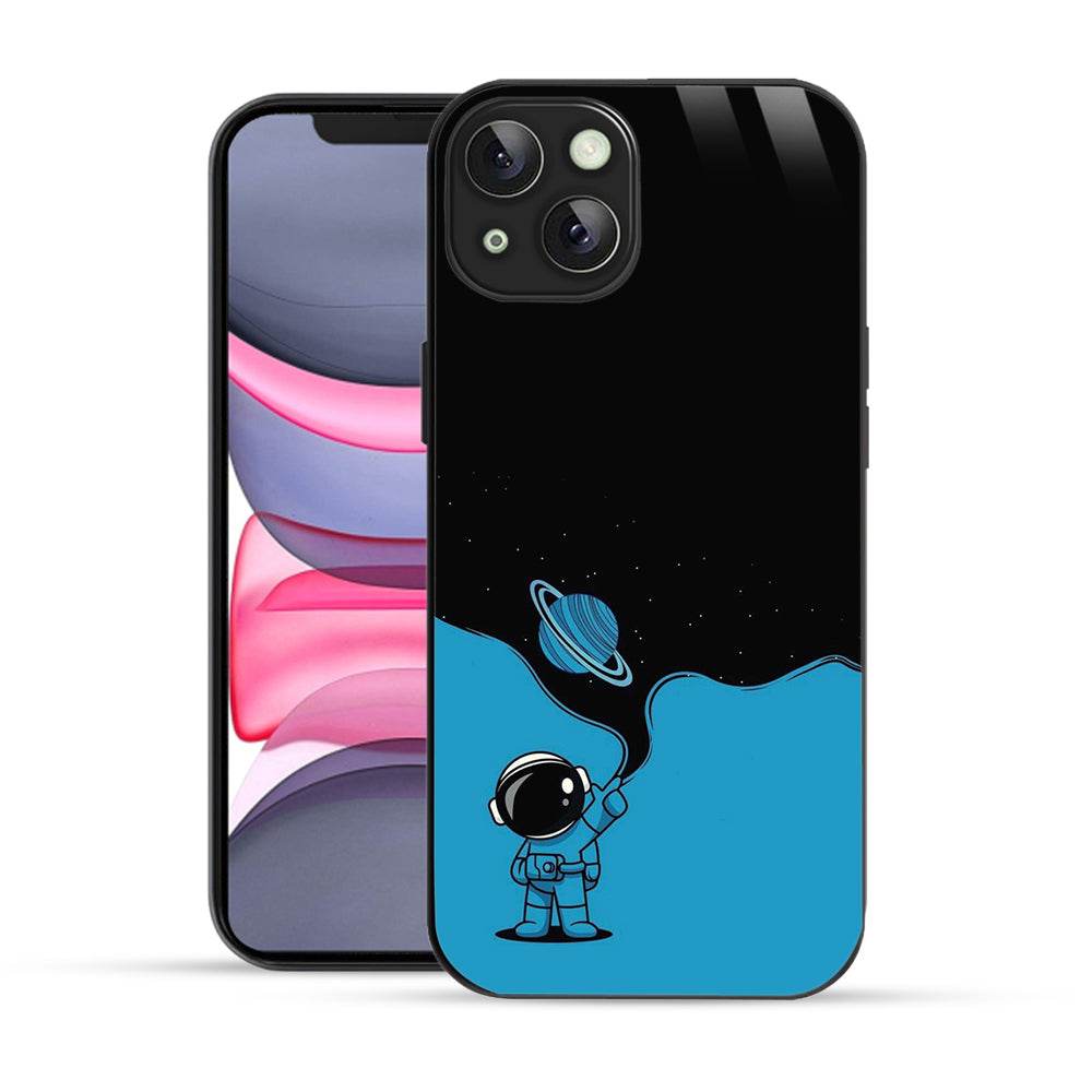Bornstud Astronaut Blue Space Mobile Cover for iPhone 14 Plus– Explore the Cosmos with Premium Protection - Bornstud