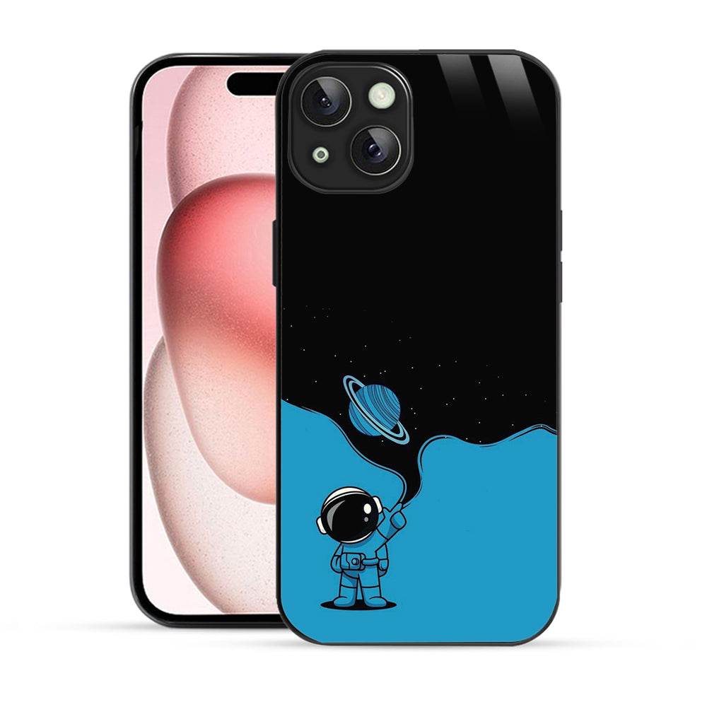 Bornstud Astronaut Blue Space Mobile Cover for iPhone 15 – Explore the Cosmos with Premium Protection - Bornstud