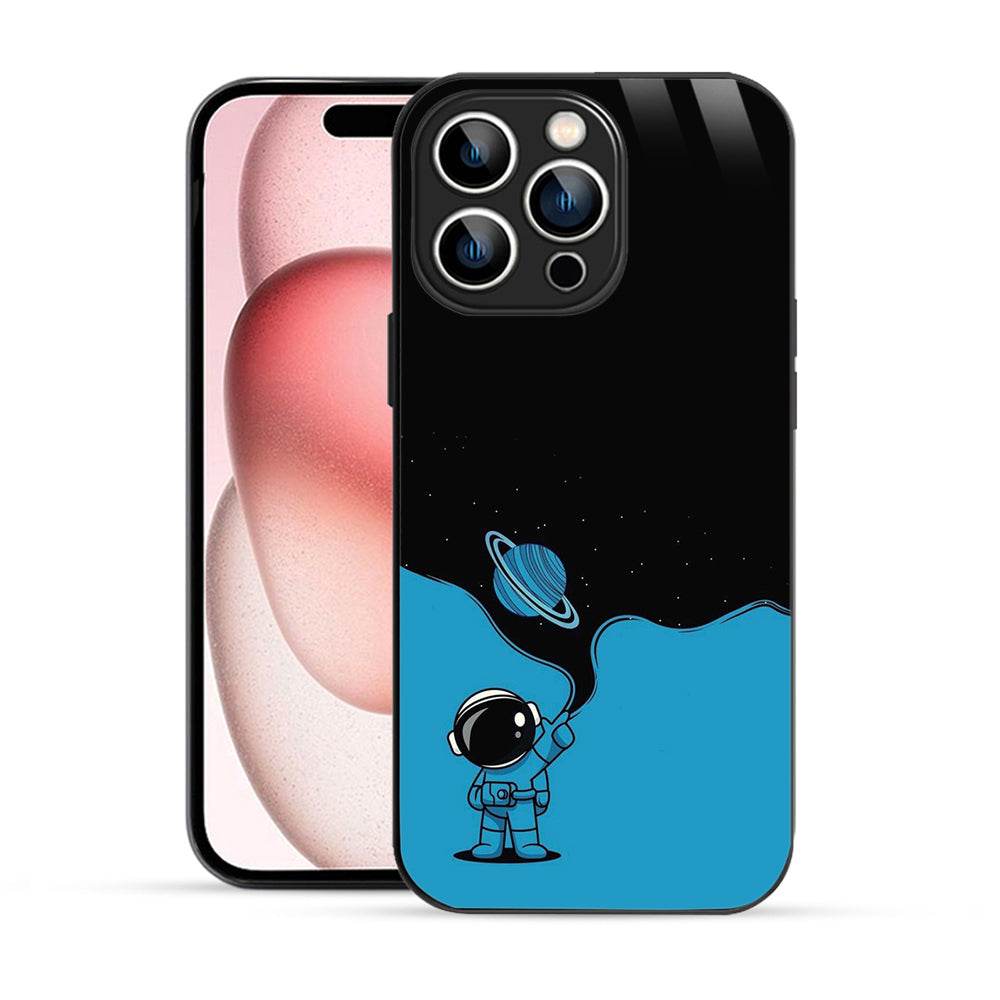 Bornstud Astronaut Blue Space Mobile Cover for iPhone 15 Pro – Explore the Cosmos with Premium Protection - Bornstud