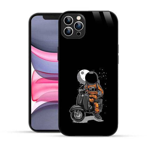 Bornstud Astronauts Scooter Mobile Cover for iPhone 12 Pro Max– Cosmic Style with Premium Protection - Bornstud