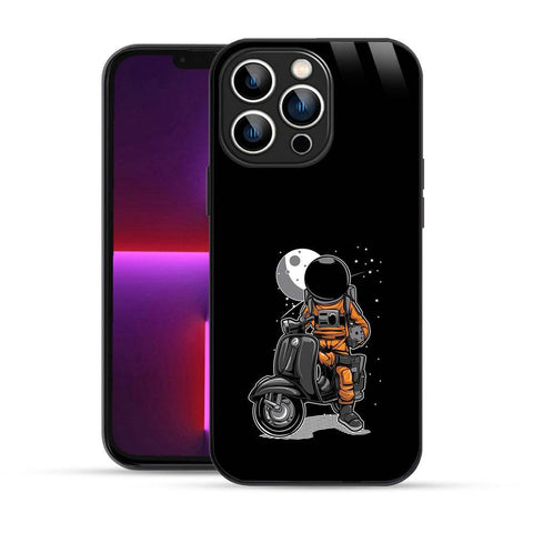 Bornstud Astronauts Scooter Mobile Cover for iPhone 13 Pro – Cosmic Style with Premium Protection - Bornstud
