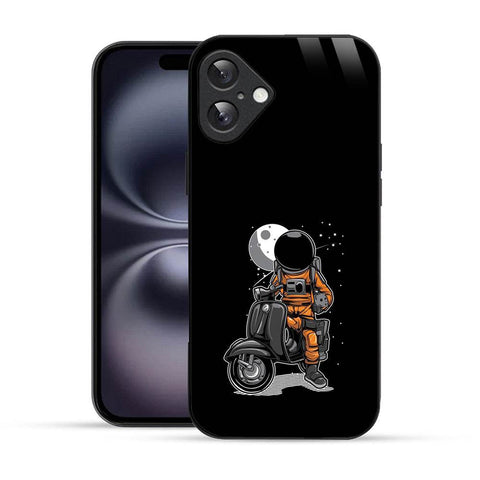 Bornstud Astronauts Scooter Mobile Cover for iPhone 16 – Cosmic Style with Premium Protection - Bornstud
