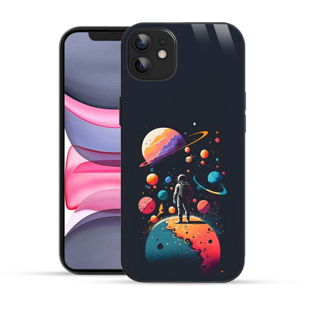 Bornstud Astronauts Galaxy Mobile Cover for iPhone 11 – Explore the Cosmos with Premium Protection - Bornstud