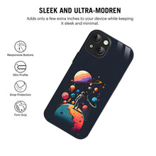 Bornstud Astronauts Galaxy Mobile Cover for iPhone 14 – Explore the Cosmos with Premium Protection - Bornstud
