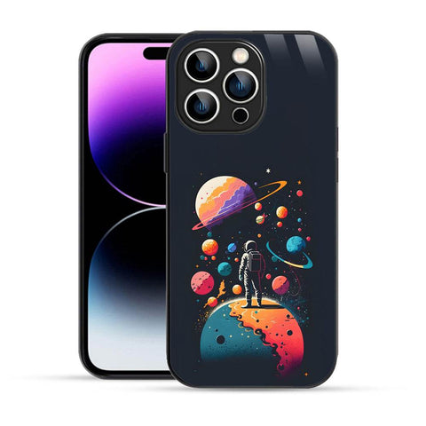 Bornstud Astronauts Galaxy Mobile Cover for iPhone 14 Pro – Explore the Cosmos with Premium Protection - Bornstud