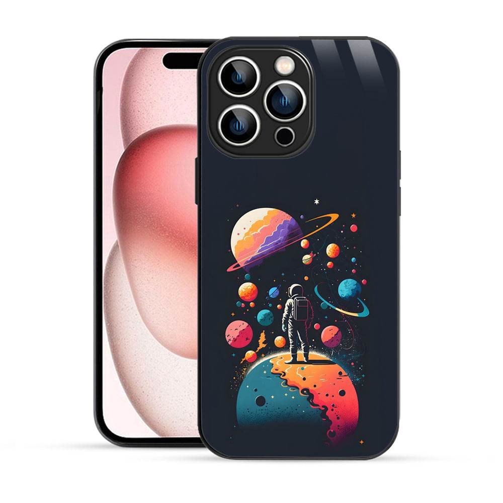 Bornstud Astronauts Galaxy Mobile Cover for iPhone 15 Pro– Explore the Cosmos with Premium Protection - Bornstud