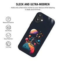 Bornstud Astronauts Galaxy Mobile Cover for iPhone 16 Plus – Explore the Cosmos with Premium Protection - Bornstud
