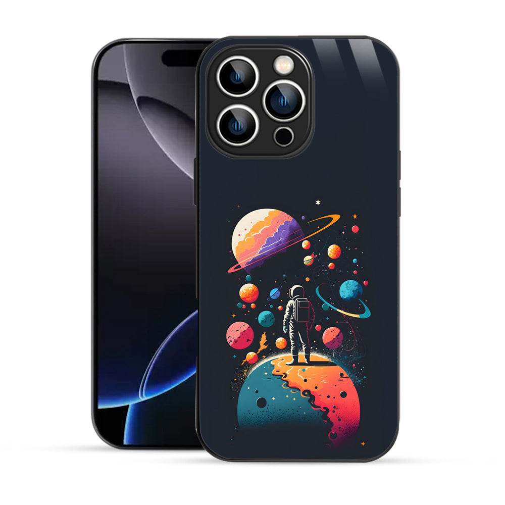 Bornstud Astronauts Galaxy Mobile Cover for iPhone 16 Pro – Explore the Cosmos with Premium Protection - Bornstud