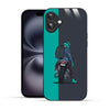 Elevate Your iPhone Experience with Bornstud's 2D Glass Printed Aesthetic Biker with Backpack  Mobile Back Cover - Bornstud