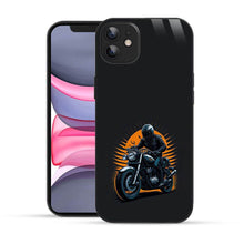 Elevate Your iPhone Experience with Bornstud's 2D Glass Printed Classic Motorcycle Rider Sunset Mobile Back Cover - Bornstud