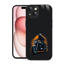 Elevate Your iPhone Experience with Bornstud's 2D Glass Printed Classic Motorcycle Rider Sunset Mobile Back Cover - Bornstud