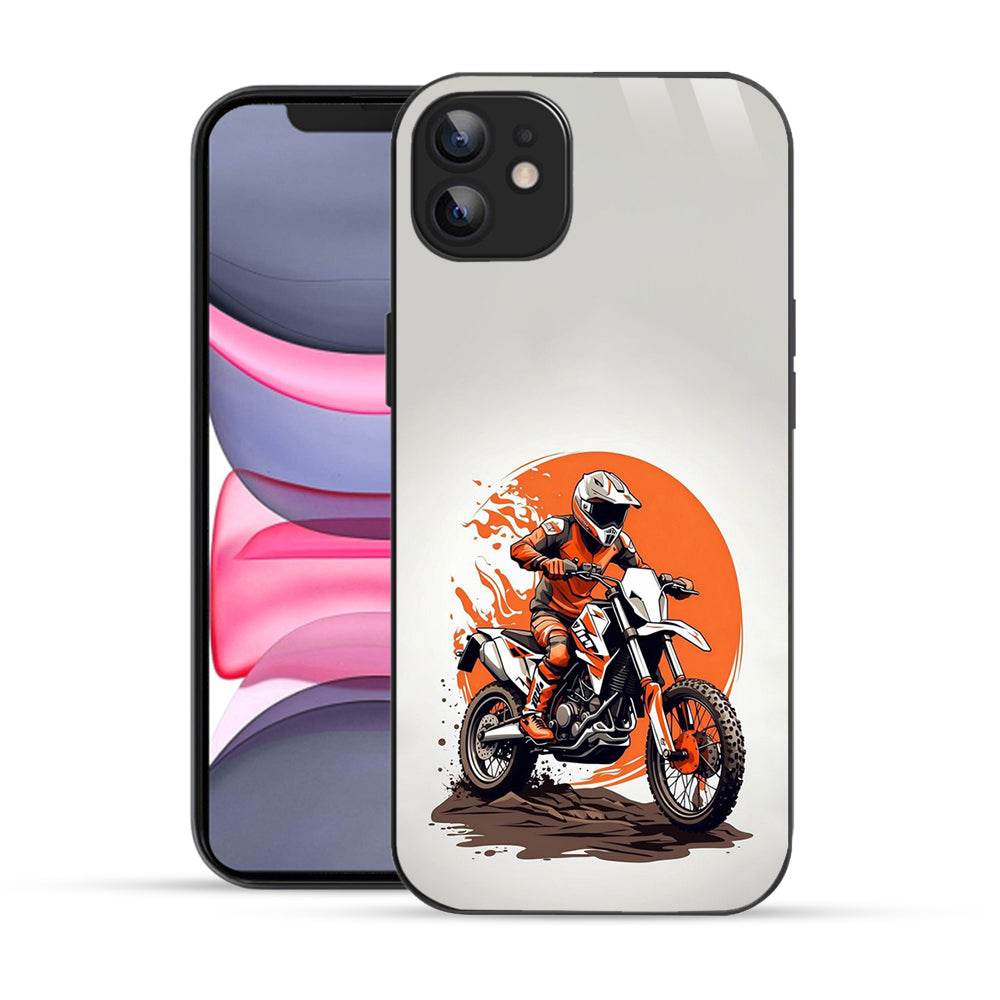 Bornstud Biker with extreme dirt Bike  Mobile Cover for iPhone 11 – Vibrant Elegance with Premium Protection - Bornstud