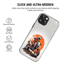 Bornstud Biker with extreme dirt Bike  Mobile Cover for iPhone 15 – Vibrant Elegance with Premium Protection - Bornstud