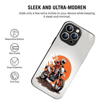 Bornstud Biker with extreme dirt Bike  Mobile Cover for iPhone 15 Pro – Vibrant Elegance with Premium Protection - Bornstud
