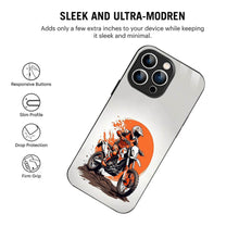 Bornstud Biker with extreme dirt Bike  Mobile Cover for iPhone 16 Pro – Vibrant Elegance with Premium Protection - Bornstud