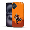 Elevate Your iPhone Experience with Bornstud's 2D Glass Printed Adventure biker Mobile Back Cover - Bornstud
